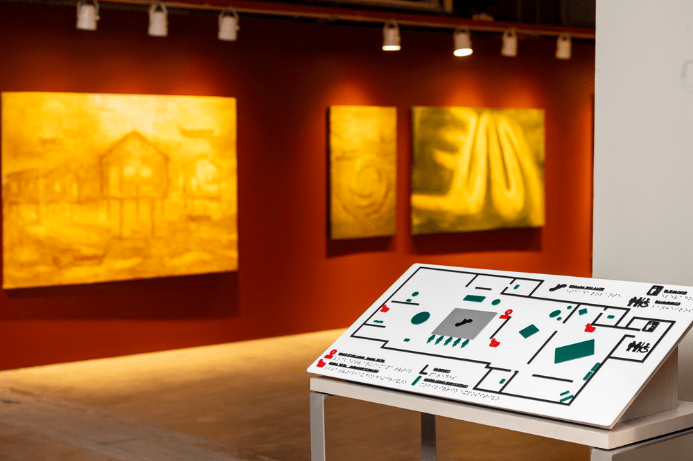 Acessibilidade na Bienal das Amazônias (Foto: Ana Dias)